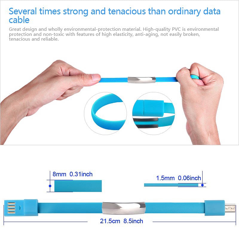 Bracelet USB Cable Type C Micro USB c